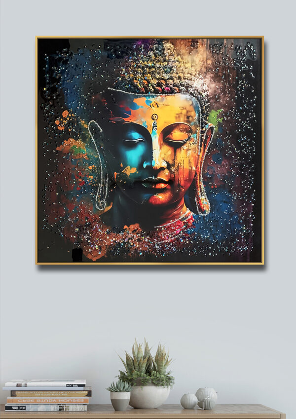 Multicolor Buddha Crystal Painting