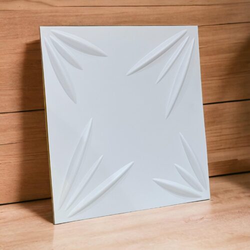 White Stroke 3D PVC Panel