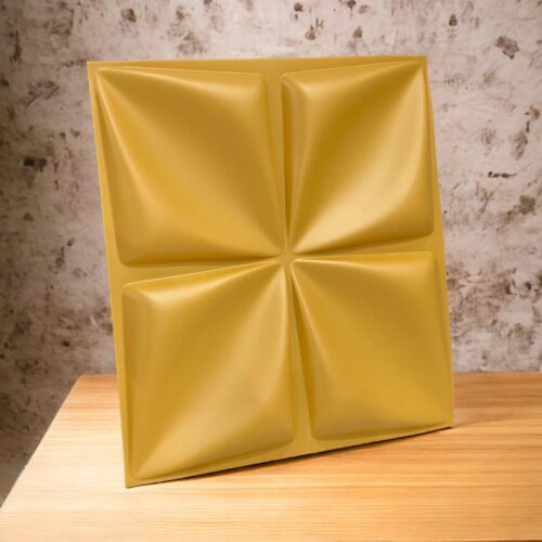 Golden Petal 3D PVC Panel