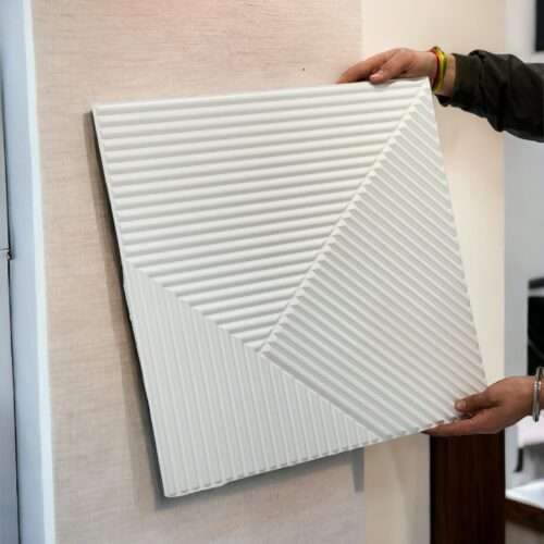 White Louver 3D PVC Panel