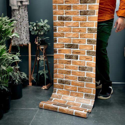 3D Brick Self Adhesive Wallpaper