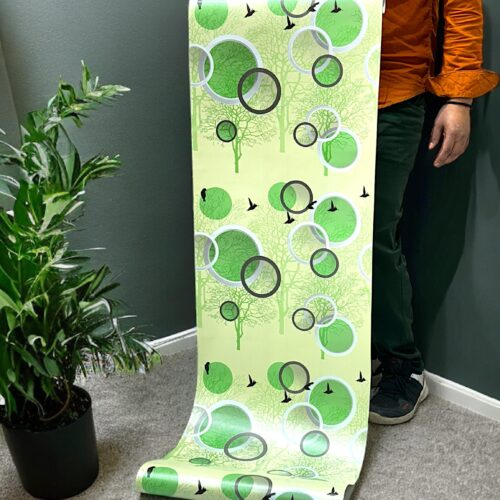 3D Green Self Adhesive Wallpaper