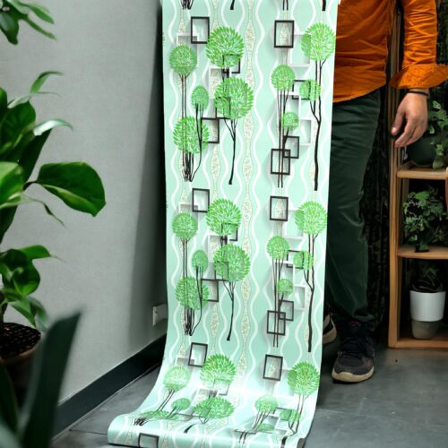 3D Green Self Adhesive Wallpaper