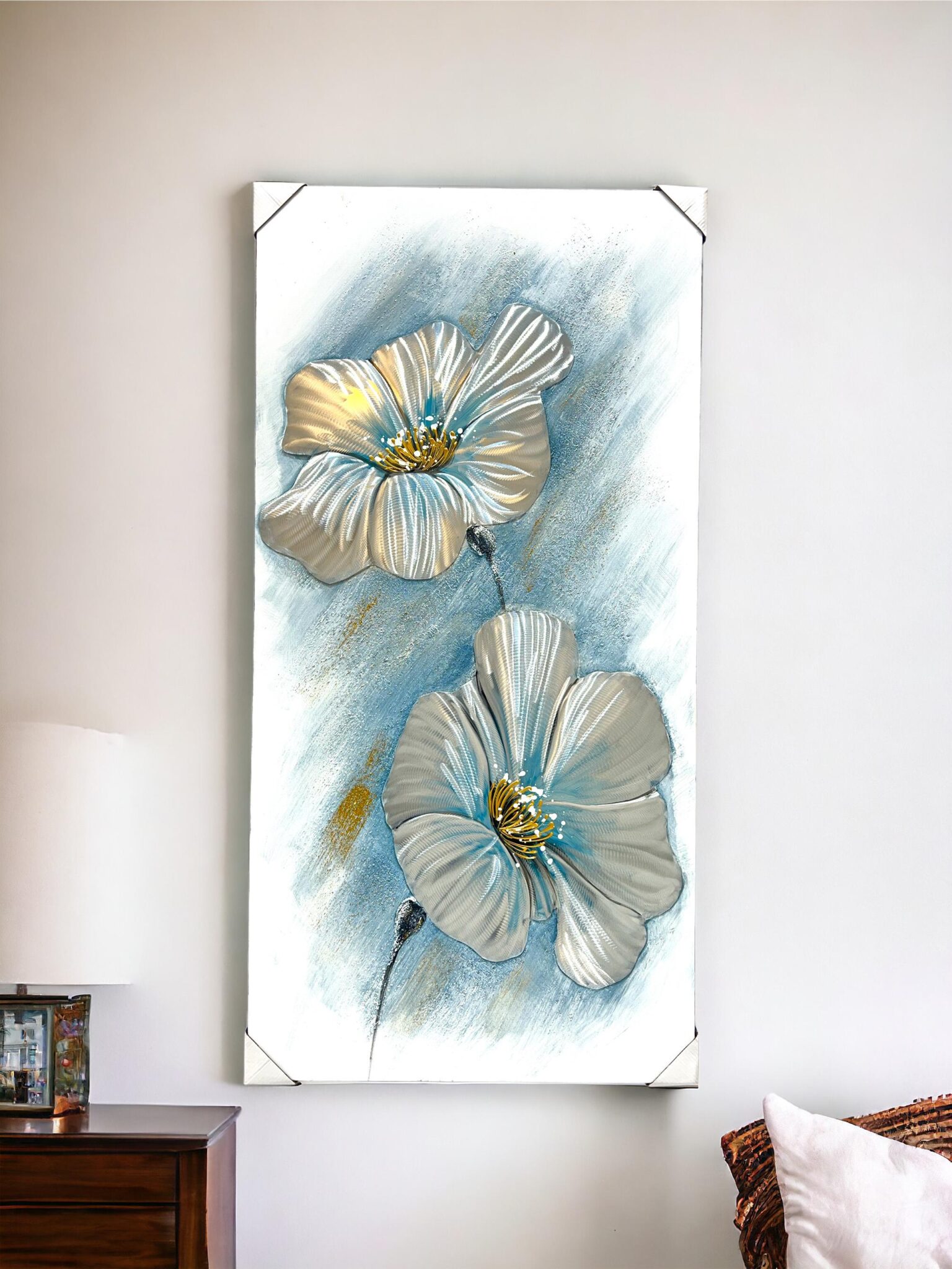 Wall Decor Floral Canvas Painting - Home Sajawat
