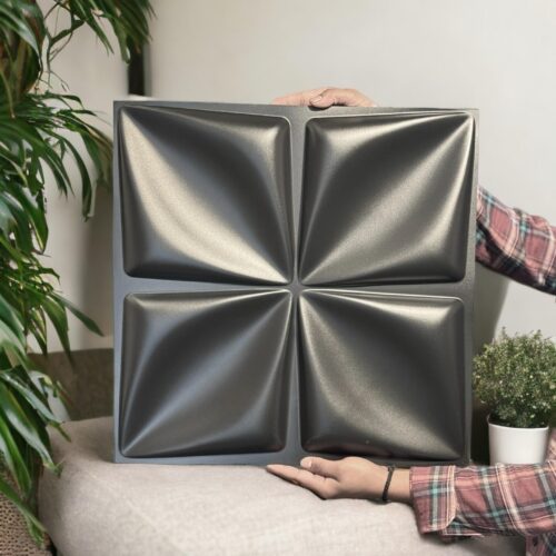Black Petal 3D PVC Wall Panel