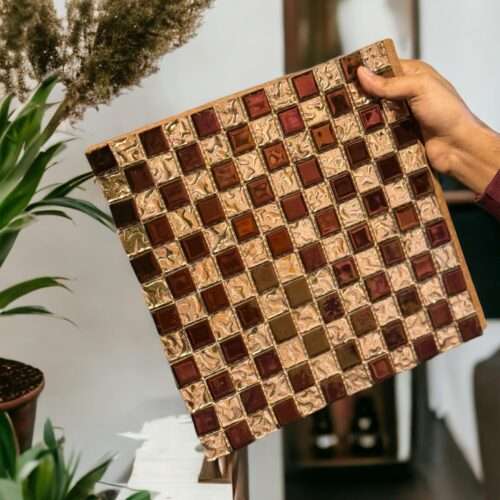Exclusive Glossy Copper Mosaic Tile