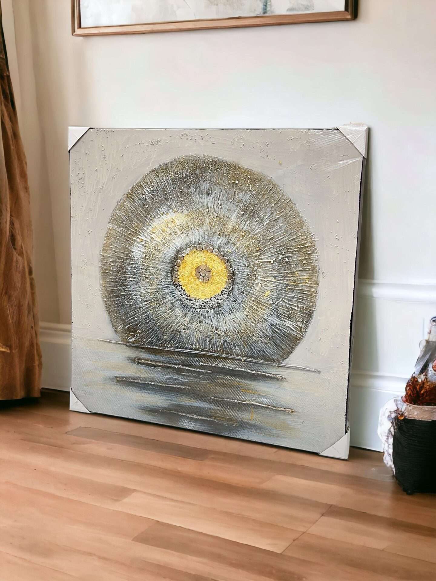 3D Embossed Abstract Canvas Painting - Home Sajawat
