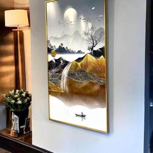 Large Crystal Porcelain Painting