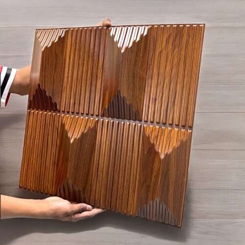 Brown 3D PVC Panels