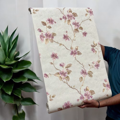 vintage floral wallpaper f or living room