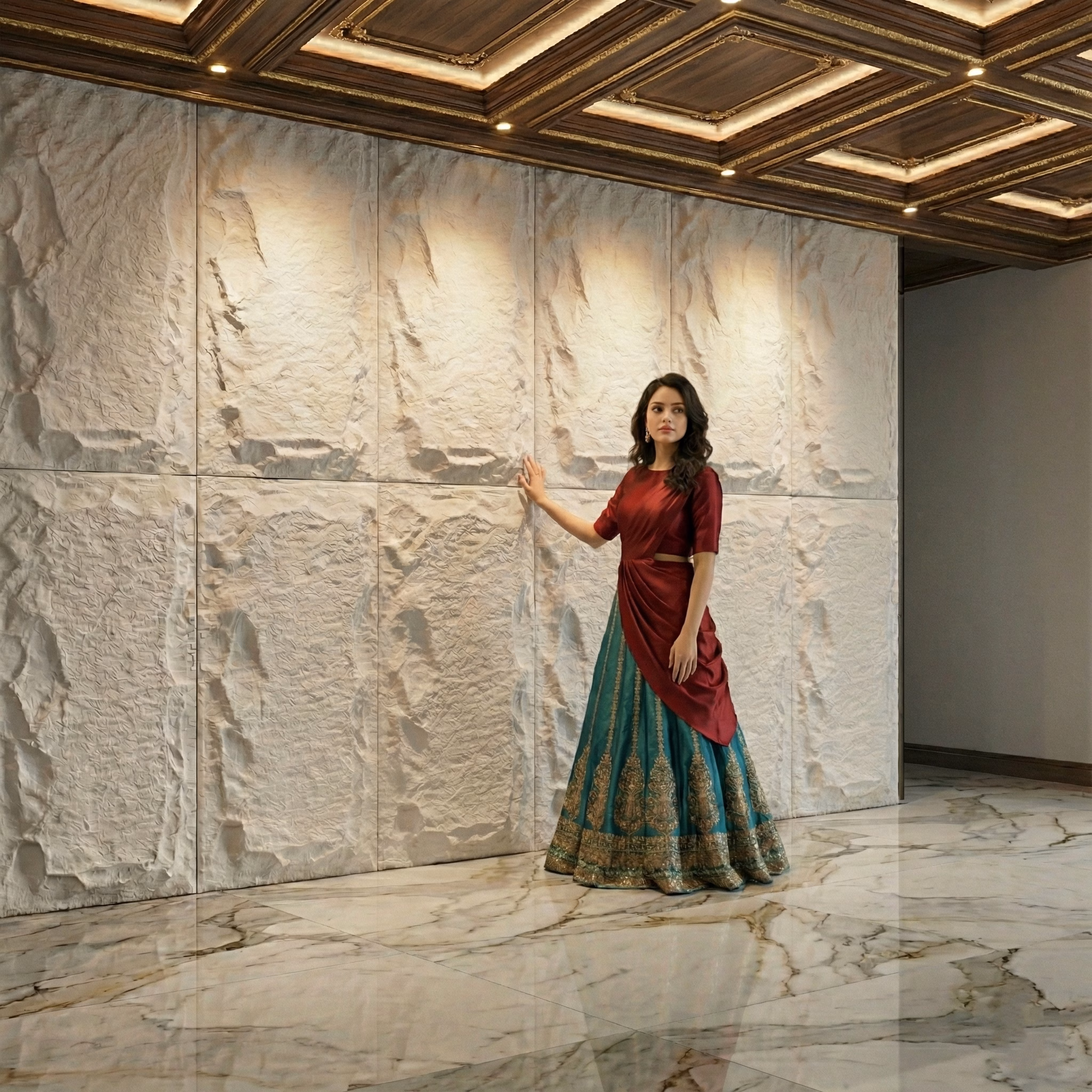 Mushroom 126 PU Stone Panel White