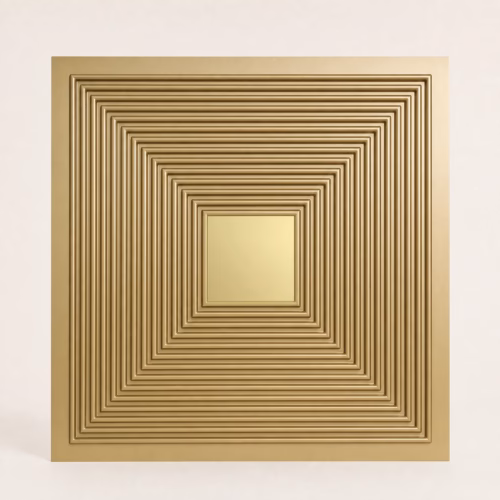 3D PVC Panel – Enigma Champagne Gold Mirror