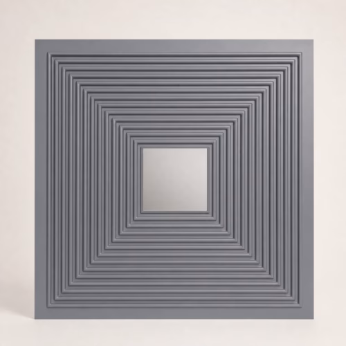 3D PVC Panel – Enigma Grey Mirror